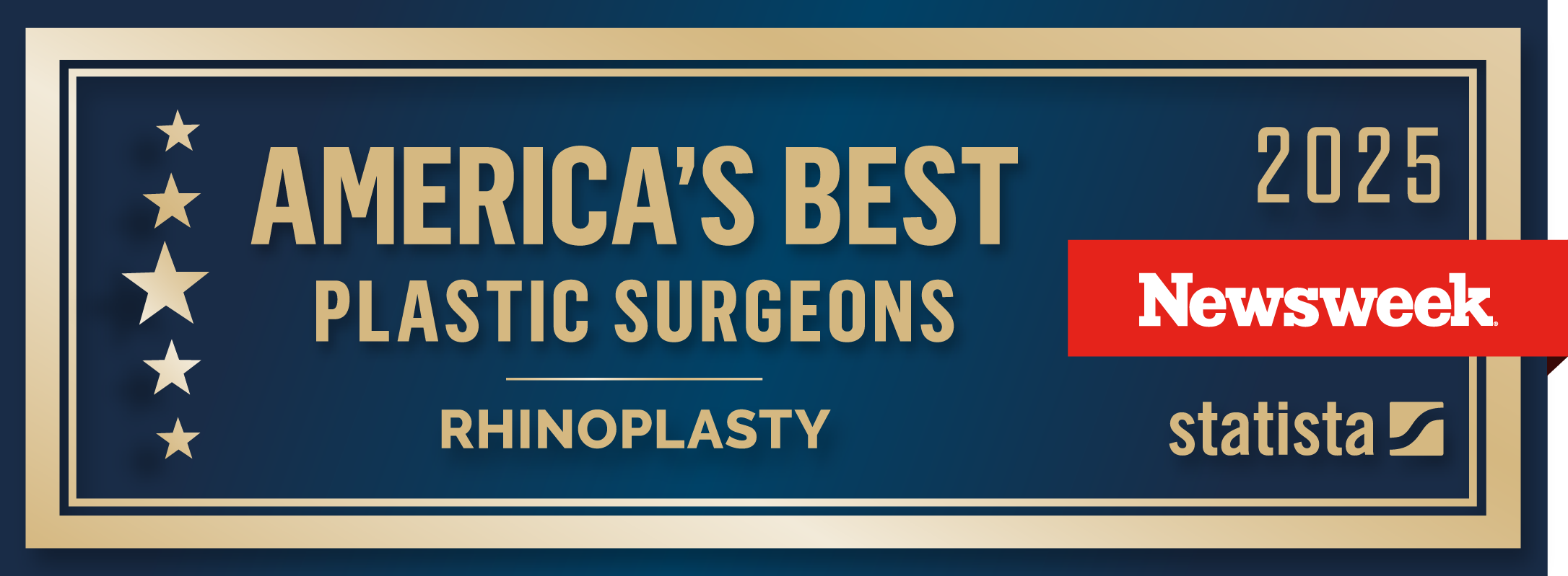 Newsweek PlasticSurgeons Logo Rhino Hor